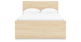 Onita Natural Full Panel Platform Bed with 1 Side Storage from Ashley Furniture - Luna Furniture