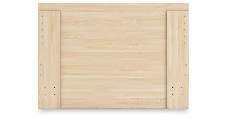 Onita Natural King Panel Platform Bed from Ashley Furniture - Luna Furniture