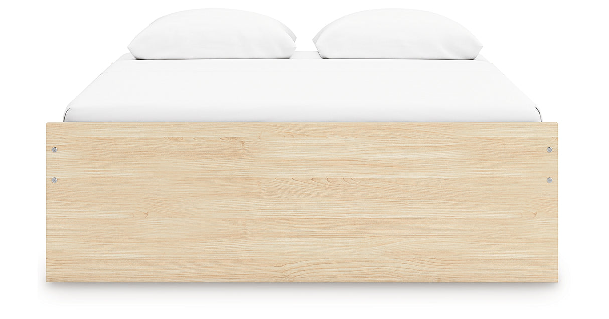 Onita Natural Queen Platform Bed from Ashley Furniture - Luna Furniture