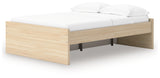 Onita Natural Full Platform Bed with 1 Side Storage from Ashley Furniture - Luna Furniture