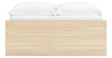 Onita Natural Full Platform Bed with 1 Side Storage from Ashley Furniture - Luna Furniture