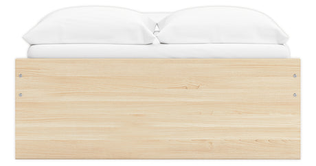 Onita Natural Full Platform Bed with 1 Side Storage from Ashley Furniture - Luna Furniture