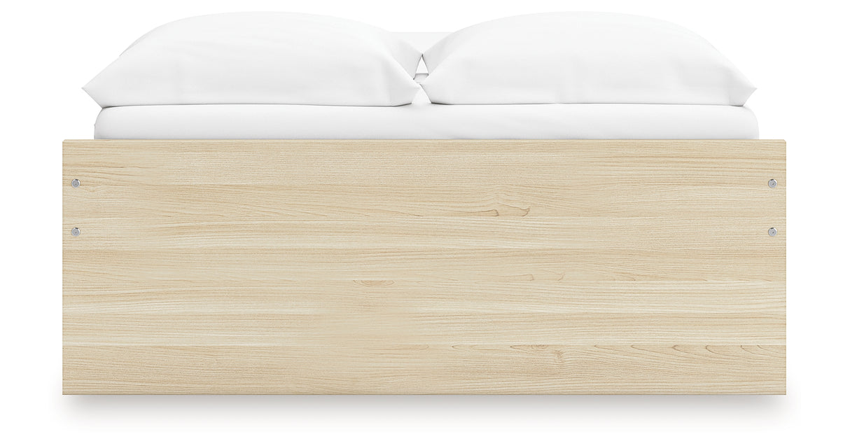 Onita Natural Full Platform Bed with 2 Side Storage from Ashley Furniture - Luna Furniture
