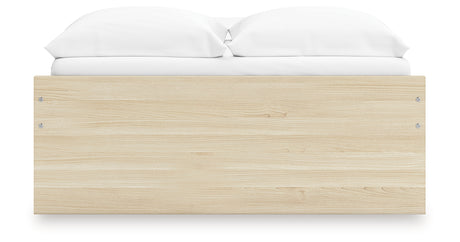 Onita Natural Full Platform Bed with 2 Side Storage from Ashley Furniture - Luna Furniture
