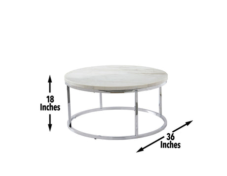 Echo 3-Piece Marble Top Occasional Table Set(Cocktail & 2 End Tables) from Steve Silver - Luna Furniture