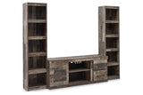Derekson Multi Gray 3-Piece Entertainment Center from Ashley - Luna Furniture