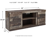 Derekson Multi Gray 60" TV Stand from Ashley Furniture - Luna Furniture