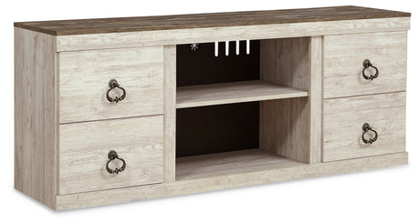 Willowton Whitewash 60" TV Stand from Ashley - Luna Furniture