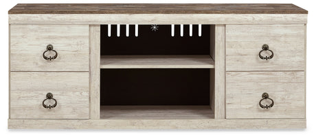 Willowton Whitewash 60" TV Stand from Ashley - Luna Furniture