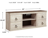 Willowton Whitewash 60" TV Stand from Ashley - Luna Furniture