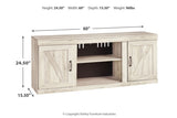 Bellaby Whitewash 4-Piece Entertainment Center from Ashley - Luna Furniture