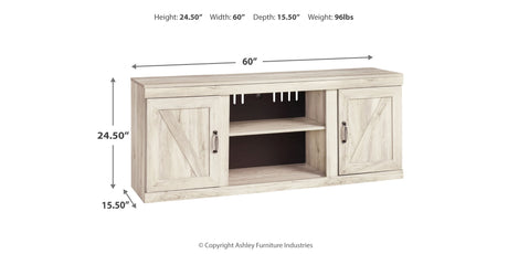 Bellaby Whitewash 60" TV Stand from Ashley - Luna Furniture