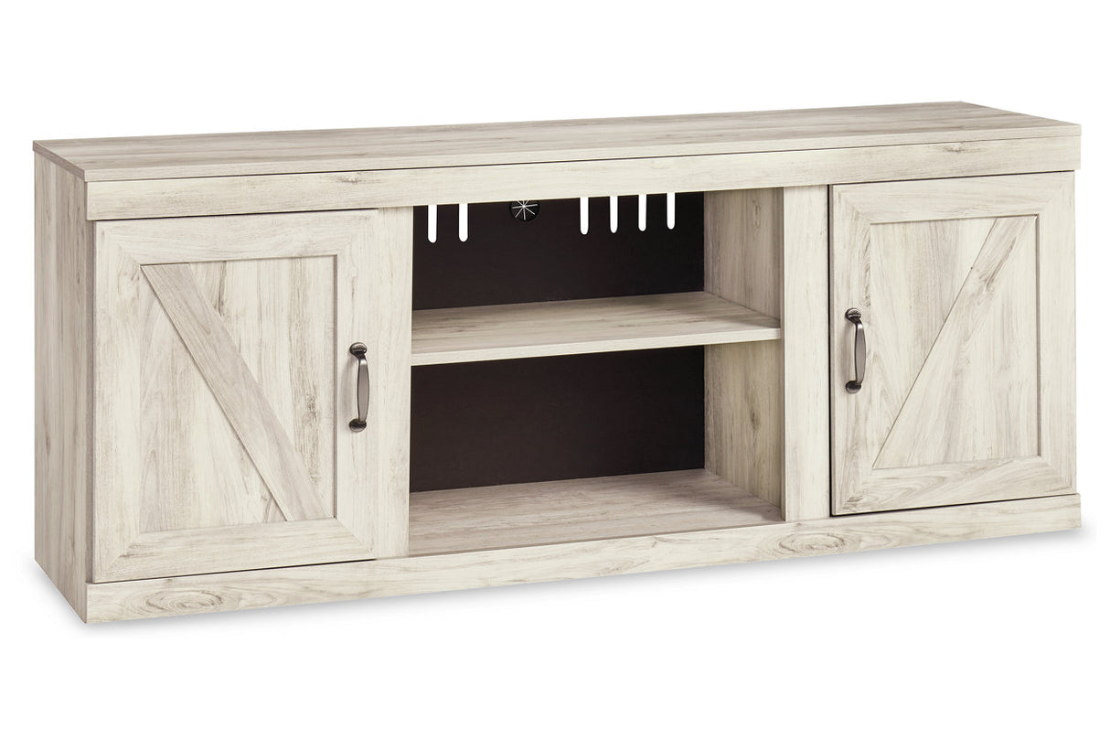 Bellaby Whitewash 4-Piece Entertainment Center from Ashley - Luna Furniture