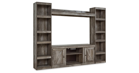 Wynnlow Gray 4-Piece Entertainment Center from Ashley - Luna Furniture