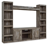 Wynnlow Gray 4-Piece Entertainment Center from Ashley Furniture - Luna Furniture