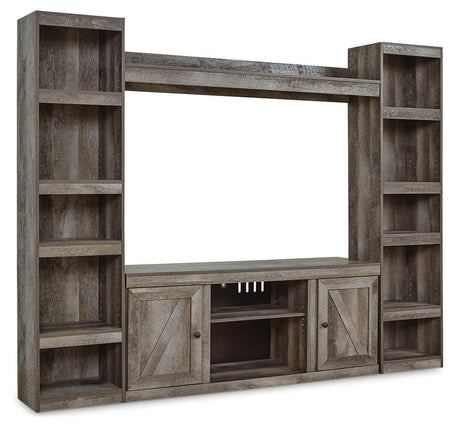 Wynnlow Gray 4-Piece Entertainment Center from Ashley - Luna Furniture