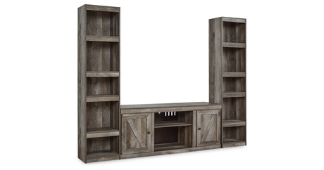 Wynnlow Gray 3-Piece Entertainment Center from Ashley - Luna Furniture