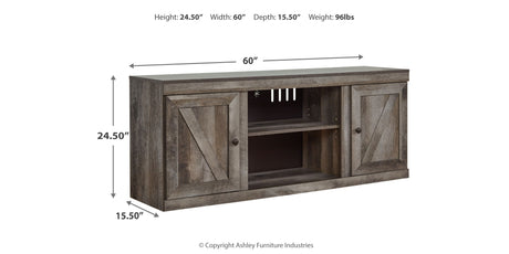Wynnlow Gray 60" TV Stand from Ashley - Luna Furniture