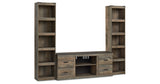 Trinell Brown 3-Piece Entertainment Center from Ashley Furniture - Luna Furniture