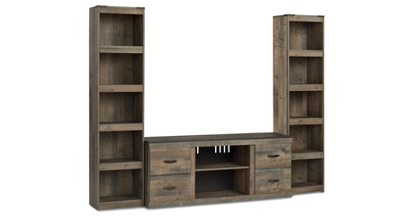 Trinell Brown 3-Piece Entertainment Center from Ashley - Luna Furniture