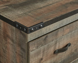 Trinell Brown TV Stand with Electric Fireplace from Ashley - Luna Furniture