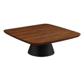 Eason Walnut and Black 2-Piece Coffee Table Set from Coaster - Luna Furniture