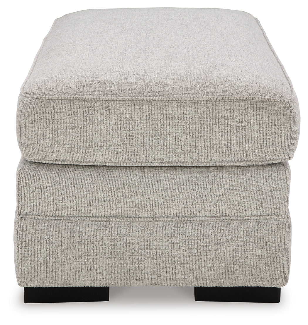 Eastonbridge Chair and Ottoman in Shadow from Ashley Furniture - Luna Furniture