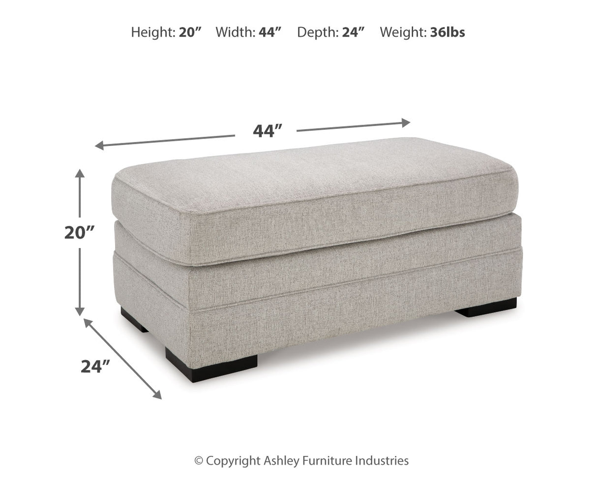 Eastonbridge Chair and Ottoman in Shadow from Ashley Furniture - Luna Furniture