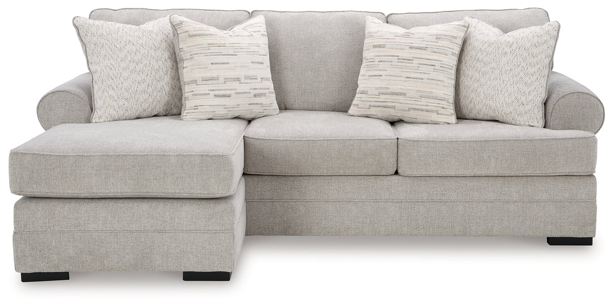Eastonbridge Sofa Chaise, Chair, and Ottoman in Shadow from Ashley Furniture - Luna Furniture