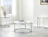 Echo 3-Piece Marble Top Occasional Table Set(Cocktail & 2 End Tables) from Steve Silver - Luna Furniture