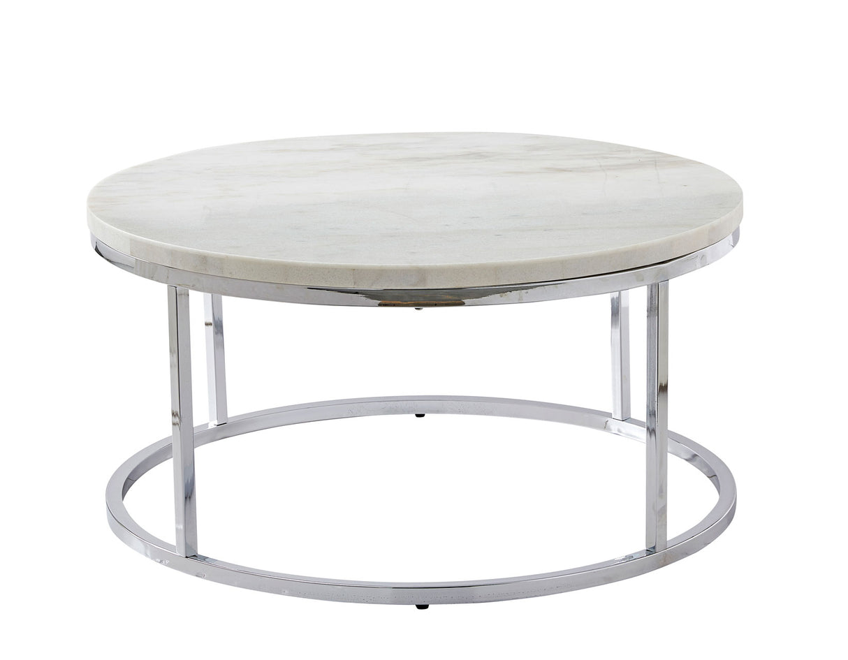 Echo 3-Piece Marble Top Occasional Table Set(Cocktail & 2 End Tables) from Steve Silver - Luna Furniture