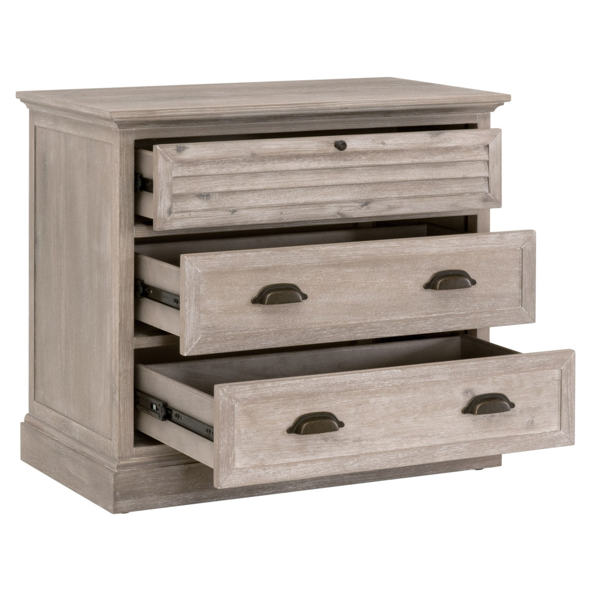 Eden 3-drawer Nightstand from Essentials For Living - Luna Furniture