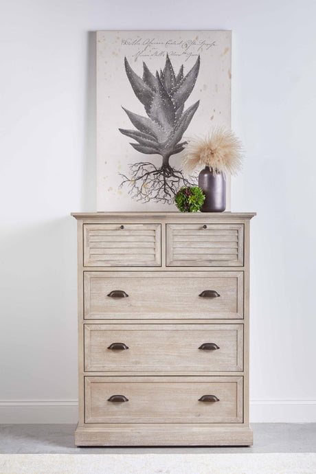 Eden 5-drawer High Chest from Essentials For Living - Luna Furniture