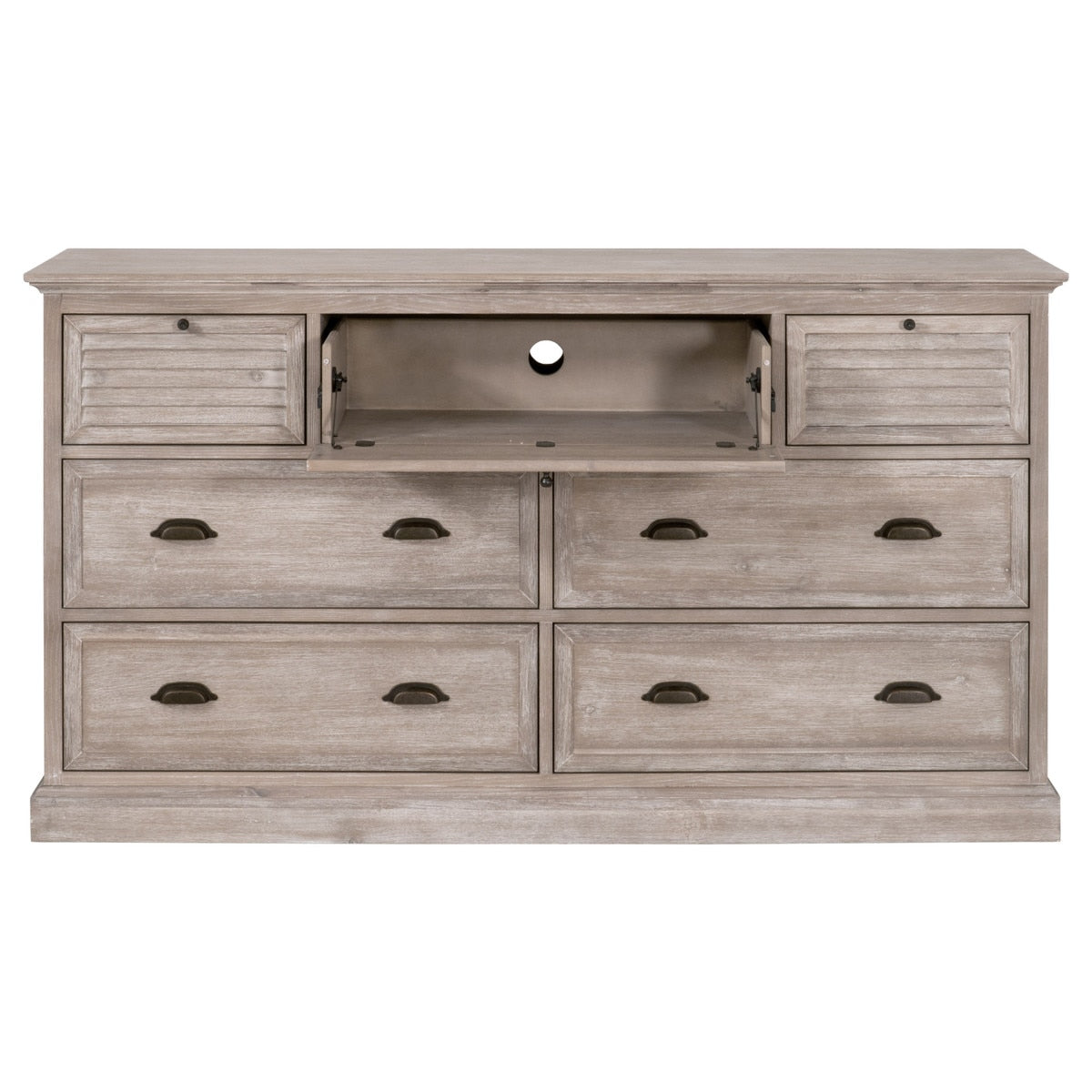 Eden 7-drawer Media Dresser from Essentials For Living - Luna Furniture