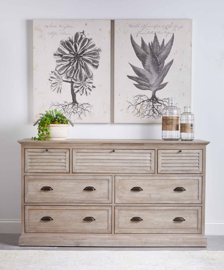 Eden 7-drawer Media Dresser from Essentials For Living - Luna Furniture