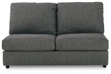 Edenfield Charcoal 3-Piece Sectional with Ottoman from Ashley - Luna Furniture