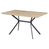 Edgecreek Light Brown Rectangular Wood Dining Table from Coaster - Luna Furniture