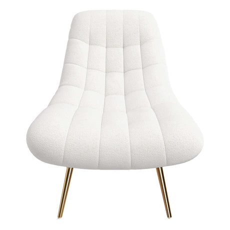 Aubrey Cream French Boucle Lounge Chair from Ashcroft Furniture - Luna Furniture