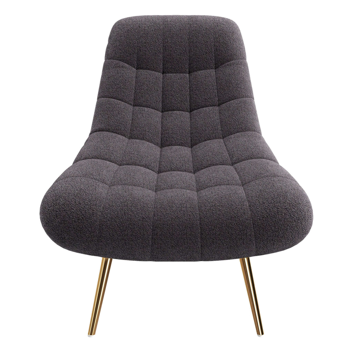 Aubrey Grey French Boucle Lounge Chair from Ashcroft Furniture - Luna Furniture
