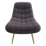 Aubrey Grey French Boucle Lounge Chair from Ashcroft Furniture - Luna Furniture