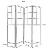 Edwards Natural 4-Panel Room Divider Folding Shoji Screen from Coaster - Luna Furniture