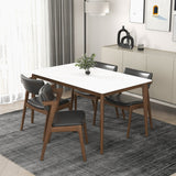 Edwin Mid Century Modern Black Vegan Leather Dining Chair (Set Of 2) from Ashcroft Furniture - Luna Furniture
