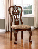 Elana Brown Cherry 9-Piece Dining Room Set from Furniture of America - Luna Furniture