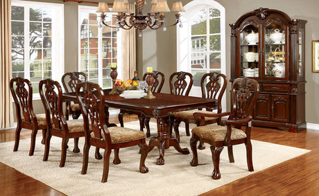 Elana Brown Cherry Extendable Dining Table from Furniture of America - Luna Furniture