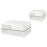 Elana White 2-Piece High Gloss Coffee and End Table Set from Coaster - Luna Furniture
