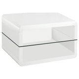 Elana White 3-Piece High Gloss Coffee and End Table Set from Coaster - Luna Furniture