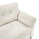 Elara Beige 2-Piece Reversible LAF Sectional with Hidden Storage and Pull-out Bed from Homelegance - Luna Furniture