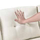 Elara Beige 2-Piece Reversible RAF Sectional with Hidden Storage and Pull-out Bed from Homelegance - Luna Furniture