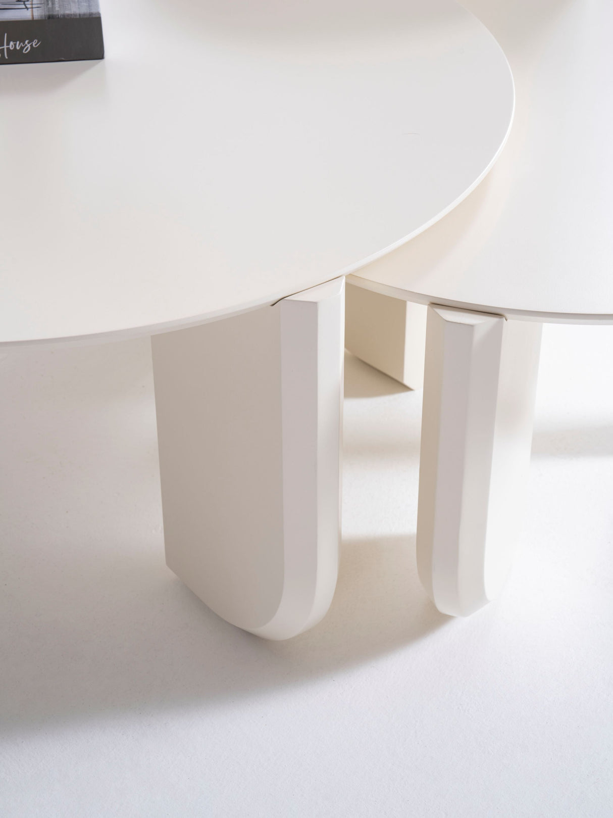 Elara Cream 3-Piece Coffee Table Set from Nova Furniture - Luna Furniture