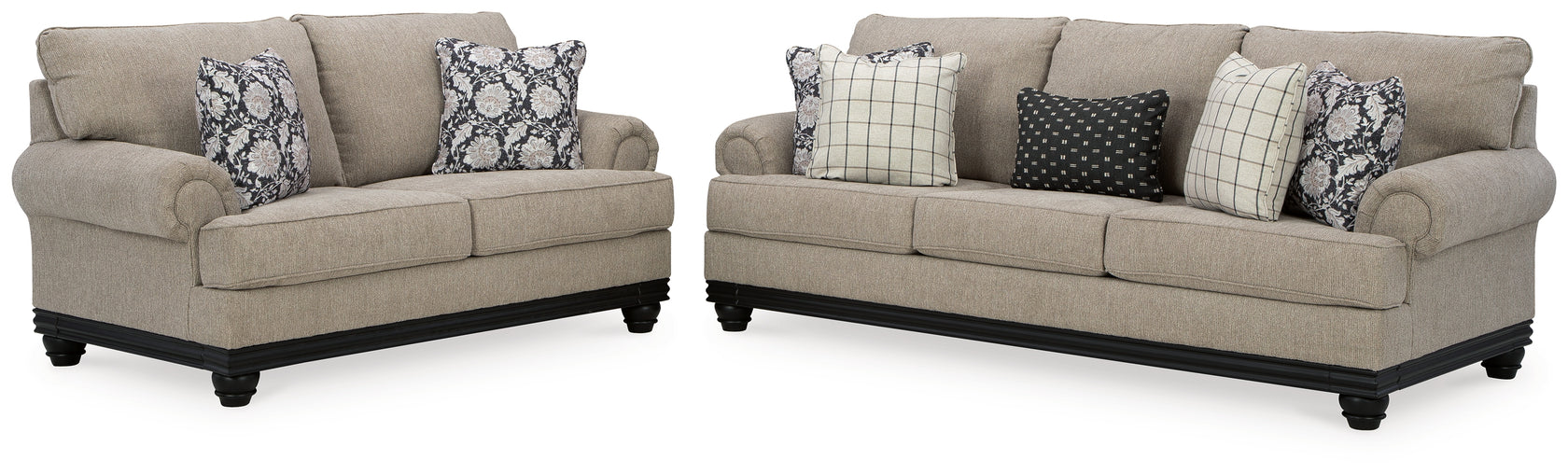 Elbiani Sofa and Loveseat in Alloy from Ashley - Luna Furniture